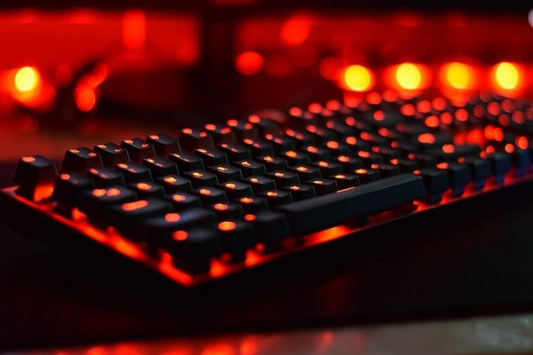 a gaming keyboard with lights