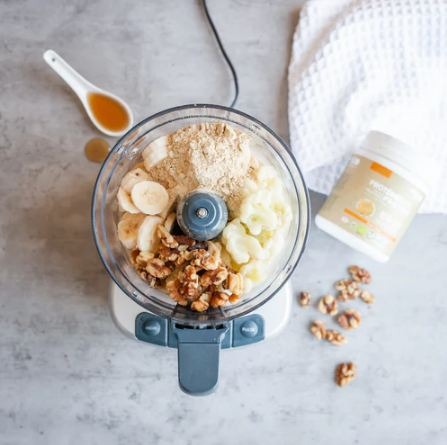 healthy foods in a blender