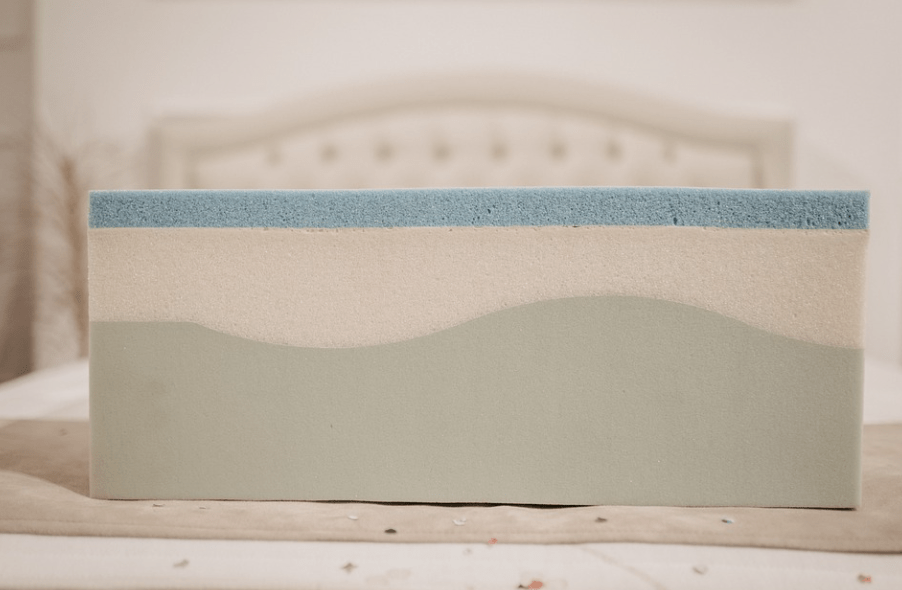 a sample of memory foam