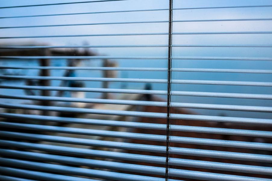 blinds on a window