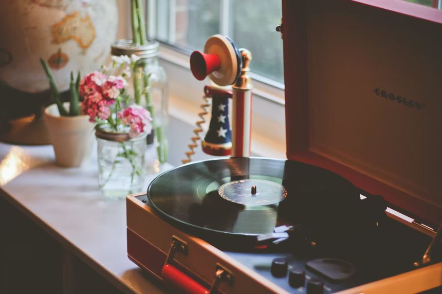 a vintage music player