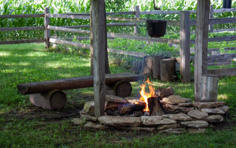 backyard fire pit