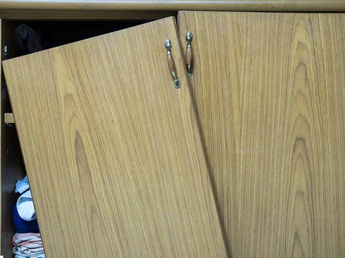 broken closet door