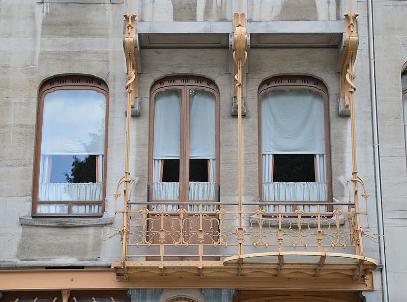 Art Nouveau windows of the Horta Museum