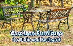 Cast Iron Furniture for Patio and Backyard