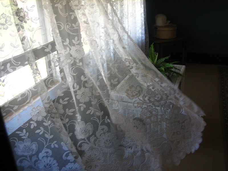 Curtains hanging
