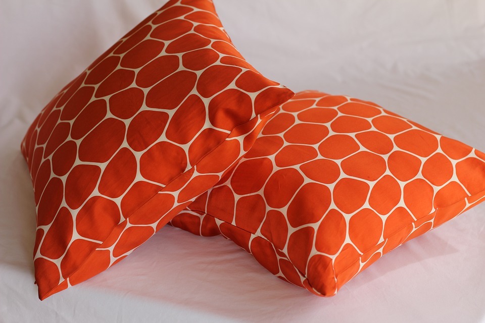 Orange Throw Pillow for decoration
