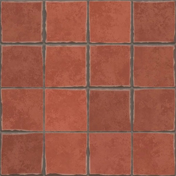 Brown terracotta tiles