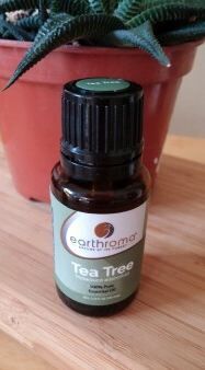 A bottle of tea tree oil