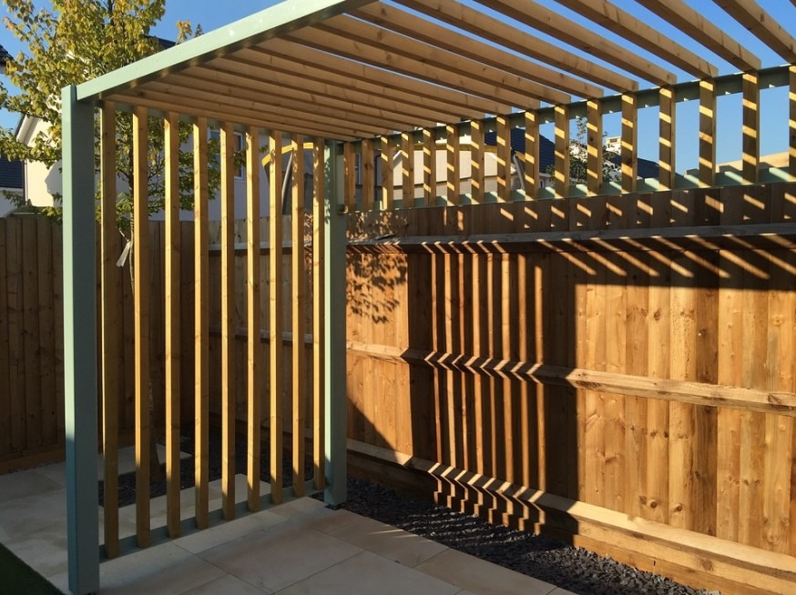 an attached pergola