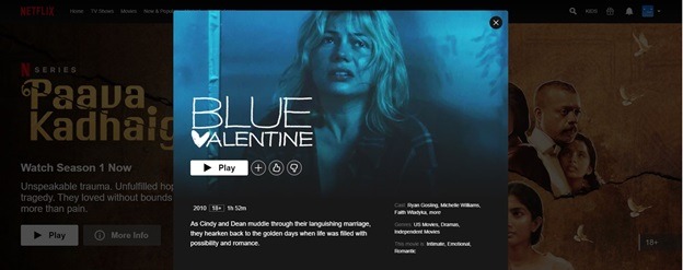 Can’t Find Blue Valentine on Netflix (How to Watch It)