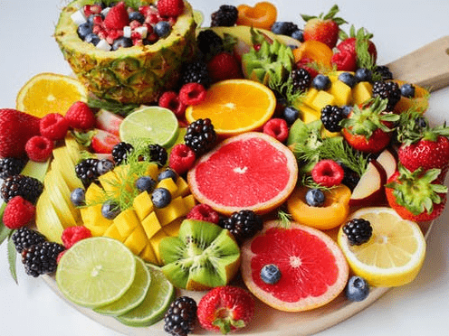 A large fruit platter