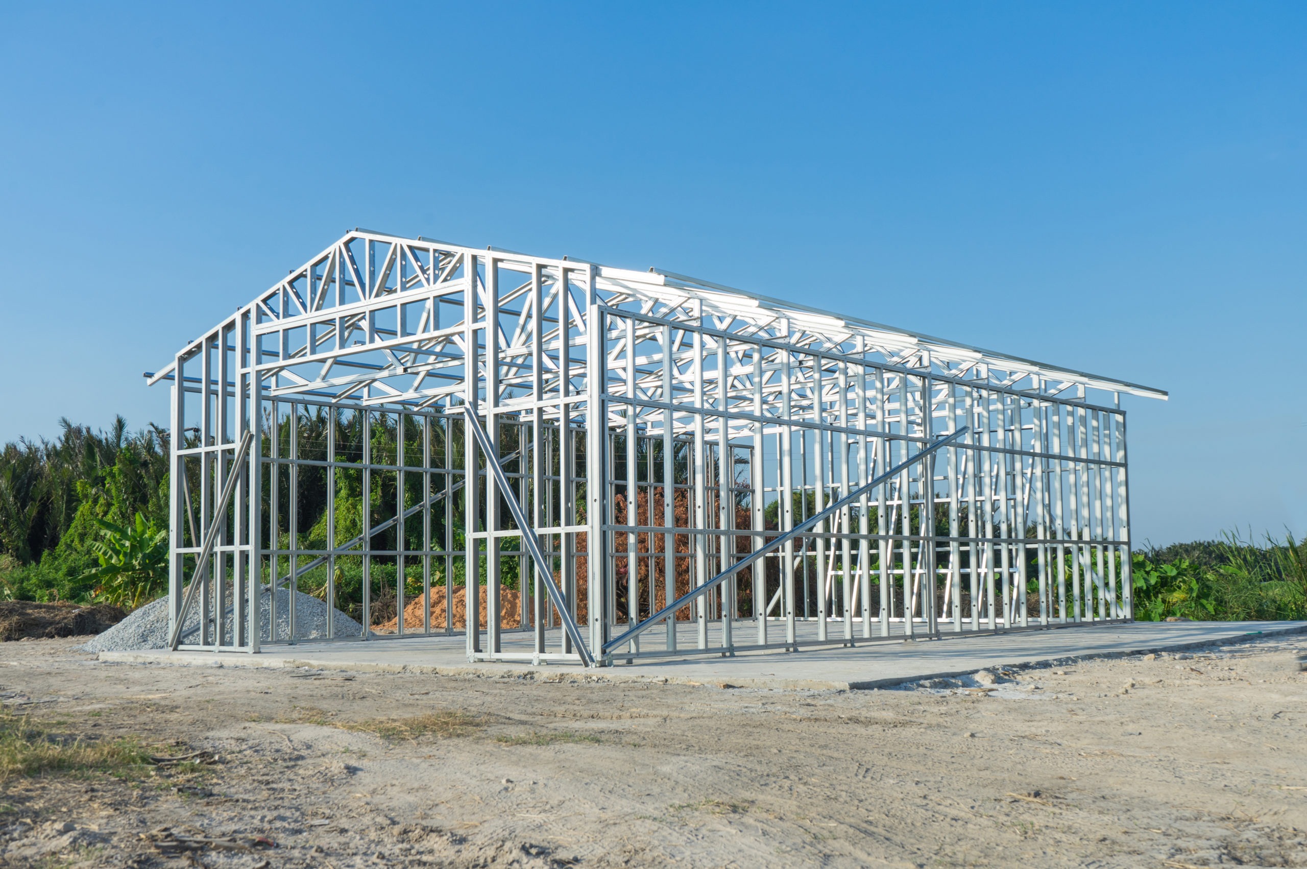 New technology steel frame for home construction