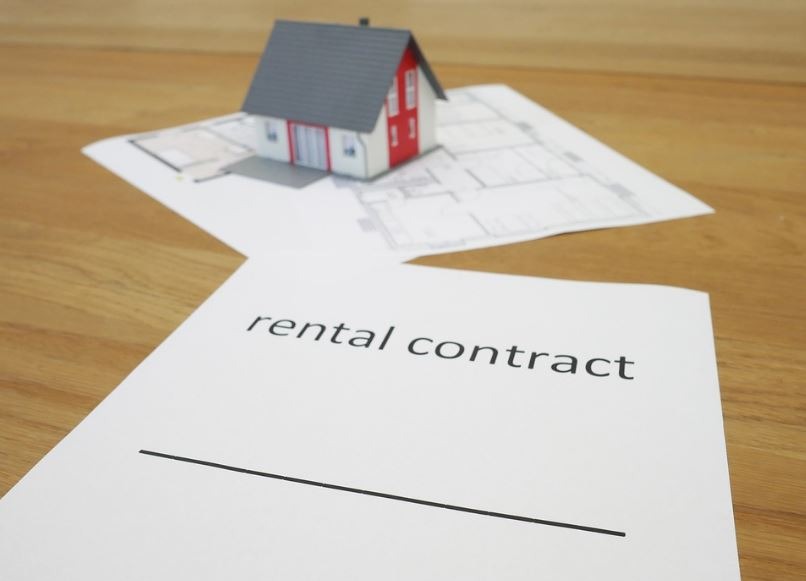 a rental contract graphic art