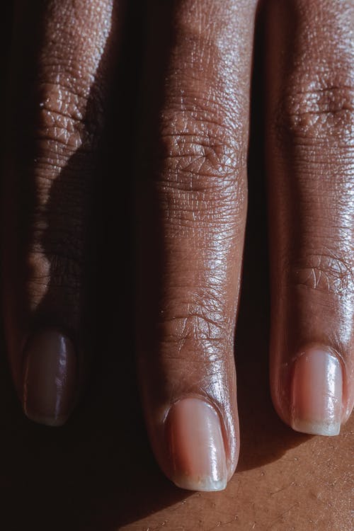 fingers of a black woman