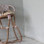 broken rattan chair